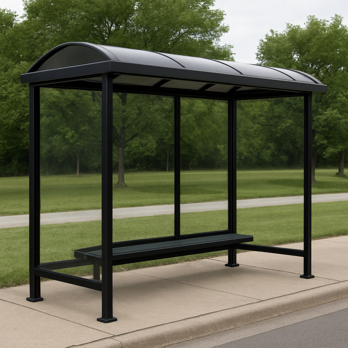 Fabricated Steel Transit Shelter by Gateway Fabrications Hull for sale in the UK. Bespoke and custom sizes and colours available. 