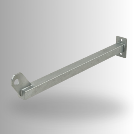 Tow bar without hitch (70x3 1250) – SAP: W-TFI-01250-01-GV-N – robust towing arm for chassis.