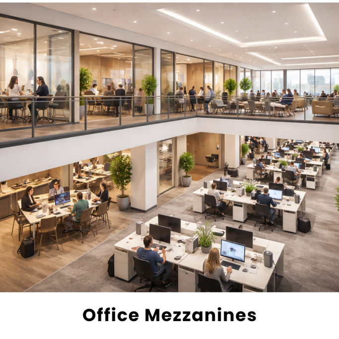 Office mezzanine fabricated by Gateway Fabrications in Hull and across the UK.