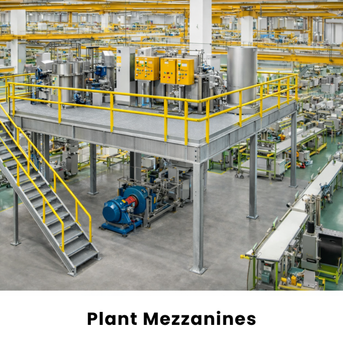 Plant mezzanine fabricated by Gateway Fabrications in Hull and across the UK.