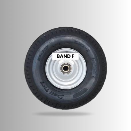 Band F Spare Wheel For Caravan, Holiday Home, Lodge and park home chassis for sale in the UK. Spare Chassis Parts Supplier 
