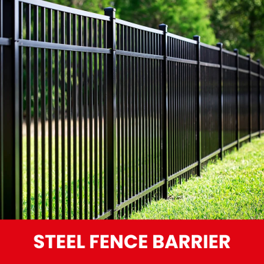 Fabricated Custom Steel Fence Barrier manufactured in Hull by Gateway Fabrications 