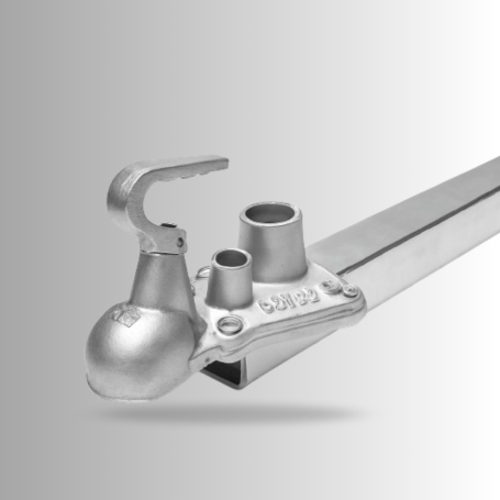Tow bar with 50mm hitch (70x3 1250) galvanised – SAP