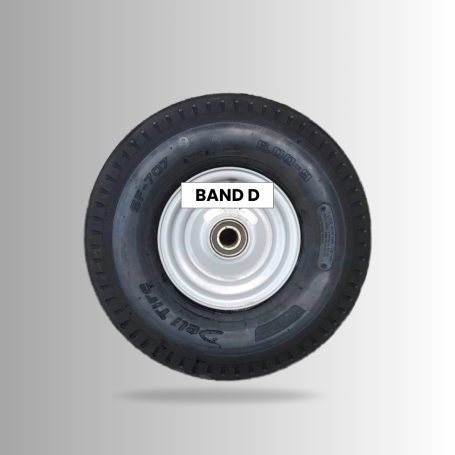 Band D Spare Wheel. Includes Deli Tyre Band D. Chassis spare parts for sale in the UK by Gateway Chassis Solutions supplying nationwide