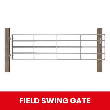 Fabricated Custom Steel Field Swing Gate Barrier manufactured in Hull by Gateway Fabrications 