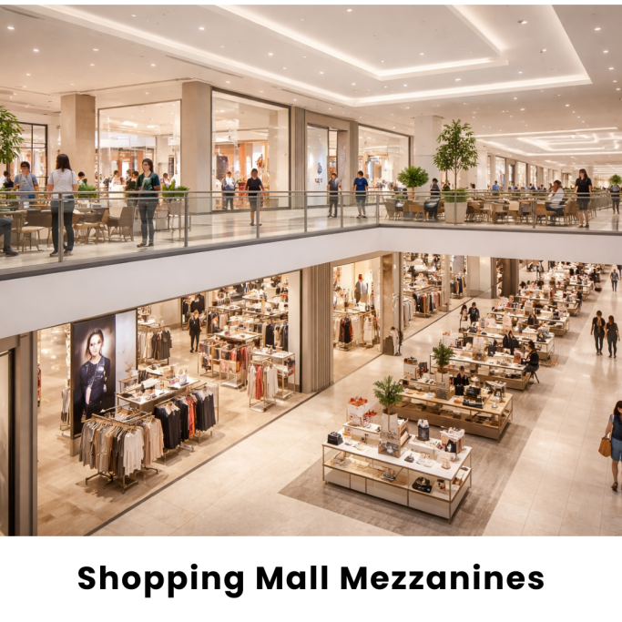 Shopping centre mezzanine fabricated by Gateway Fabrications in Hull and across the UK.