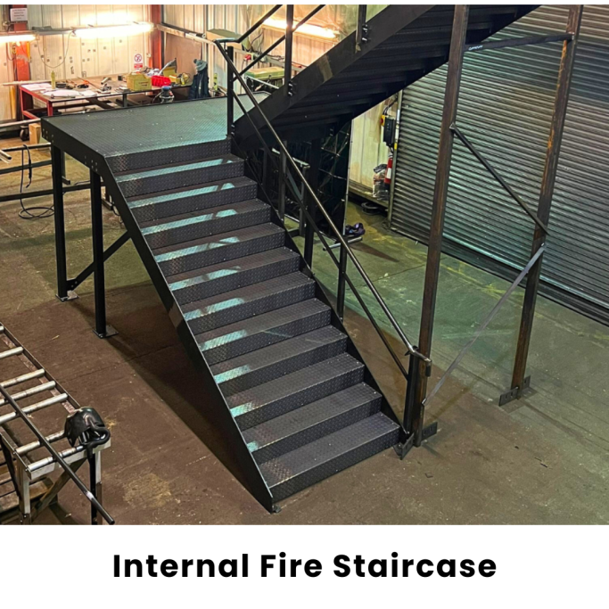 Internal Fire Escape Stairs fabricated by Gateway Fabrications in Hull & across the UK